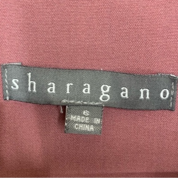 Sharagano Floraberry Dusty Mauve Utility Uniform Shift Dress New Nwt Size 6 - Picture 11 of 14